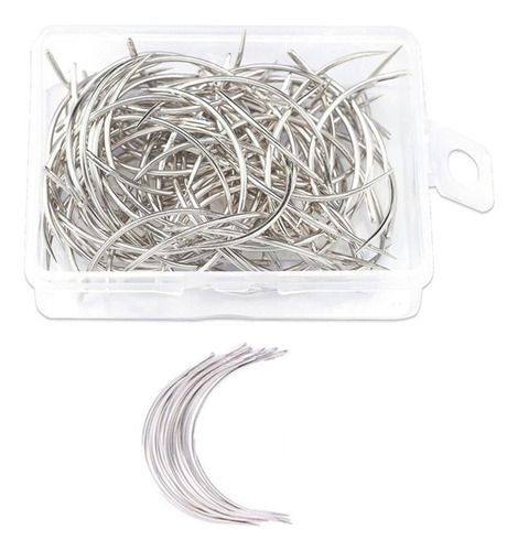 . (a) Juego De Agujas Curvas, Agujas De Coser Curvas En C,
