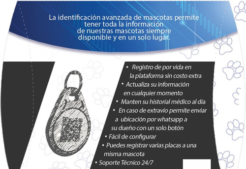Imagen 6 de 6 de Smart Tag/placa Inteligente Qr Y Nfc Para Mascotas