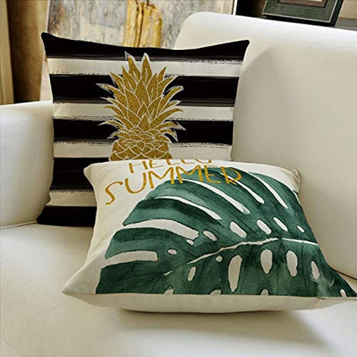 Avoin Colorlife - Funda De Almohada Con Diseño De Rayas De A