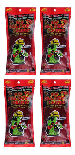 Pepinillo Chamoy Big Tex Dill Pickle In Chamoy 4 Pz