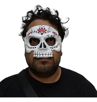 Comprar Máscara Antifaz Catrina Y Catrin Colores Halloween Latex Color Catrín Rojo Catrinas