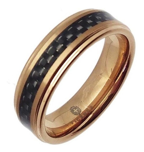 Anillo De Tungsteno Y Titanio - Modelo Monza Rose -