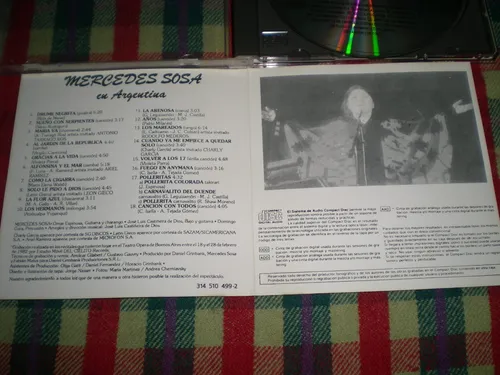 Mercedes Sosa / En Argentina Cd 1ra Ed 1991 (15-61) (Usado)