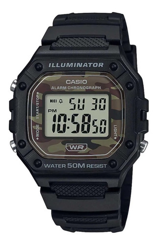 Reloj Casio Unisex Verde Illuminator W218h3avcf