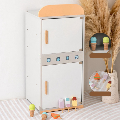 Juego De Refrigerador De Madera Para Niños, Juego De