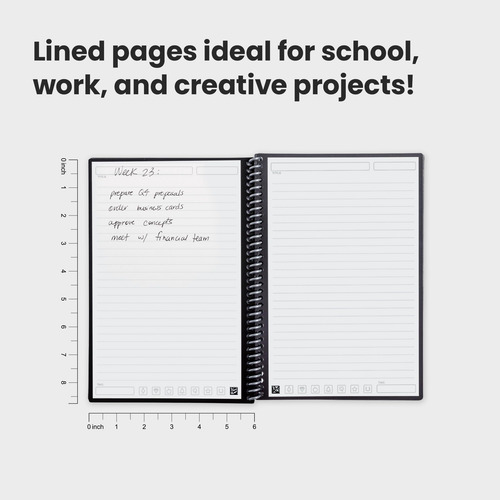 Cuaderno Reutilizable Inteligente Rocketbook Forrado