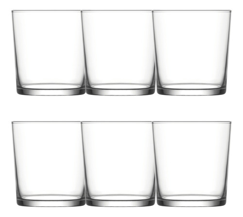 Juego 6 Vasos Highball Jaibol LAV Vidrio Liso 345 Ml Color Cristalino
