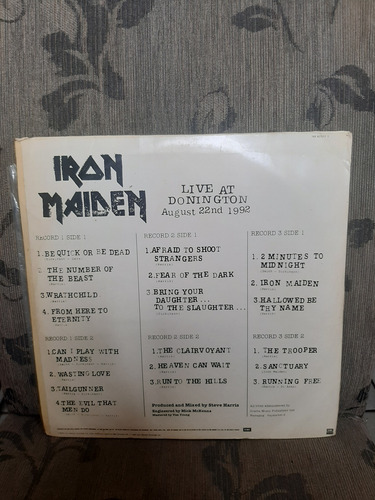 Lp Vinil Iron Maiden Live At Donington (Usado)