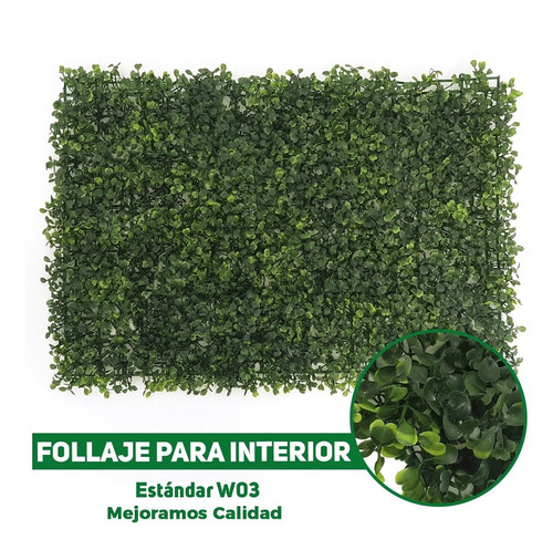 Follaje Artificial/muro Verde 40x60cm Greenoutlet 50piezas 