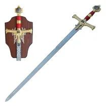 Comprar Espada Rey Salomon Roja Medieval Ceremonial Mason Templaria