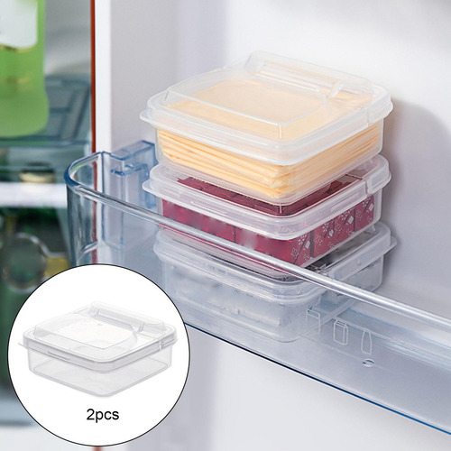 Recipiente Compacto Para Refrigerador De 2 Piezas Soporte