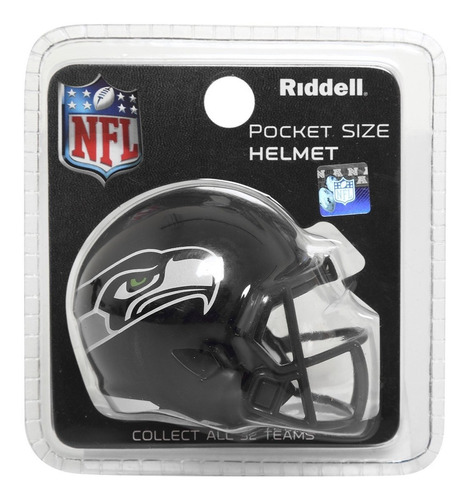 Mini Casco Nfl - Riddell Pocket Size - Seattle Seahawks