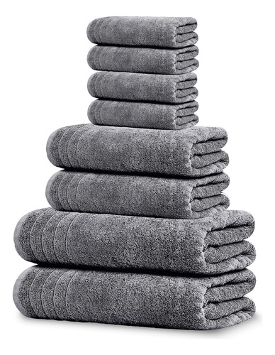 Juego De Toallas Tens Towels De 8 Piezas, 2 Toallas De Baño