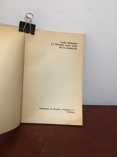 Louis Althusser La Filosofía Como Arma De La Revolución 1976 (Usado)