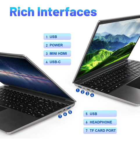 Computadora Portátil 15.6 16gb Ddr4 512gb Ssd Fhd Wifi Bluet