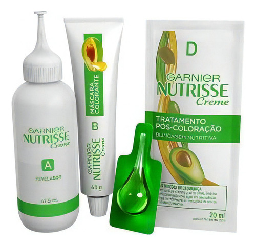 Garnier Nutrisse - Kit Coloração Permanente Nutritiva Tom 10 Onix - Preto