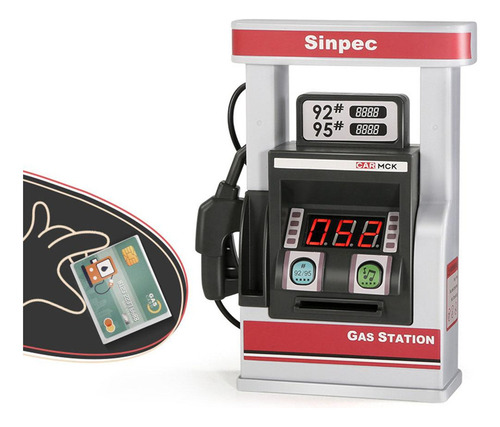 2 Juego De Estación De Servicio De Gas Para Niños Con