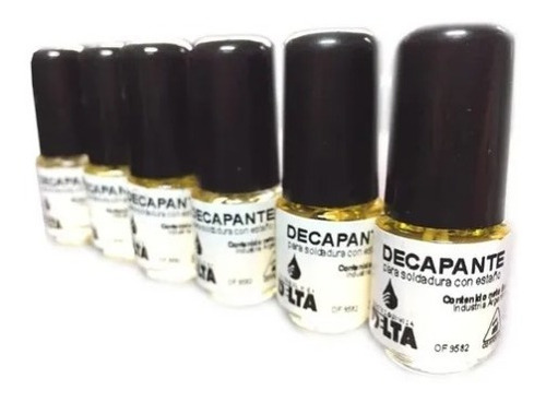 Decapante 5cc Soldador Soldado Metales Estaño Pack X 6 U