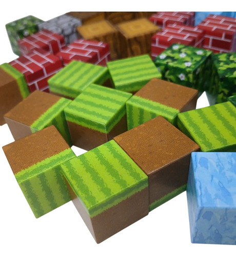 Z019 Bloques Magnéticos Minecraft - La Cabaña - 48 Piezas