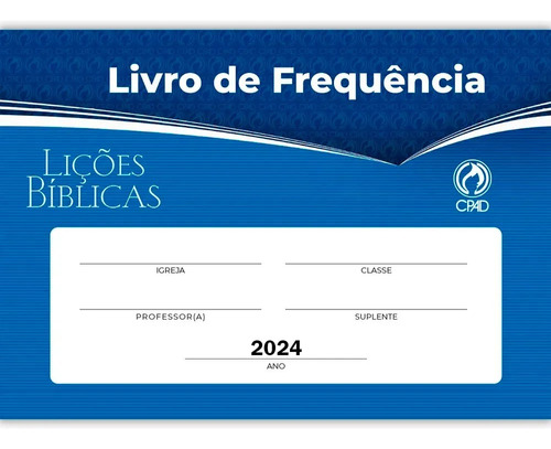 Livro De Frequencia Classe Para Escola Dominical