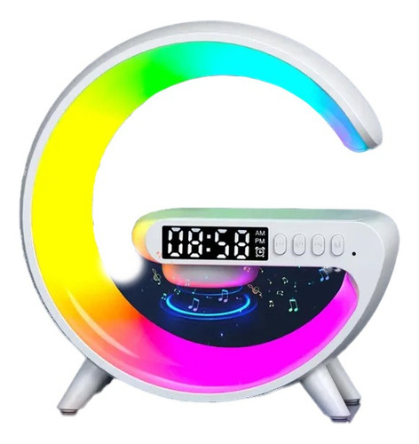 Lampara De Noche Rgb Cargador Inalambrico Bocina Bluetooth