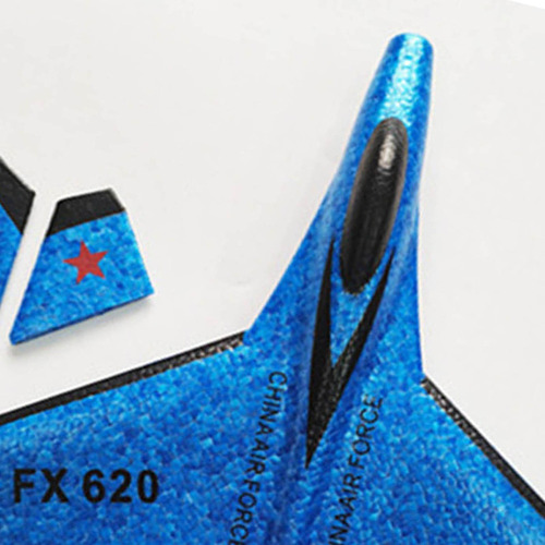 Avión Rc 2.4g Listo Para Volar Planeador Jet Azul