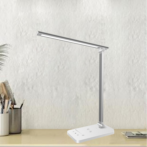 Lámpara De Estudio Led Para Escritorio Con Cargador Inalámbr