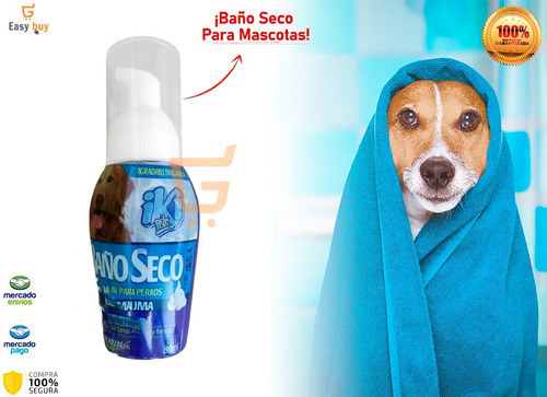 Baño En Seco Shampoo Antipulgas Perfume Perro Sin Estres