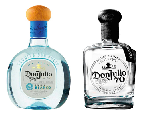 1 Teq Don Julio Blanco 700 Ml Y 1 Teq Don Julio 70 700 Ml