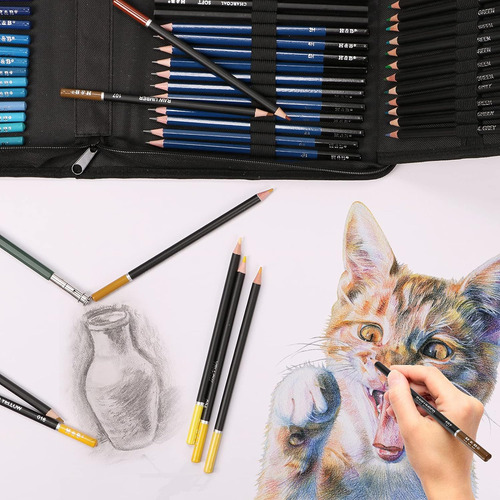 Kit De Lápices De Colores Dibujar Y Dibujar, Suministr...