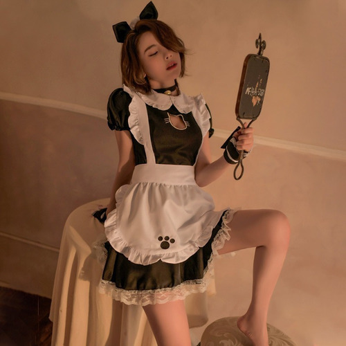 Mujer Cat Maid Cosplay Sexy Erótico Lolita Kawaii Café Disfr