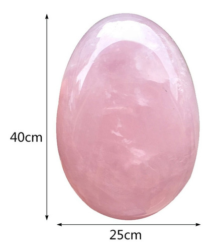 Huevo Yoni Cuarzo Rosa- 51gramos Rosa Egg - Kegel - Reiki