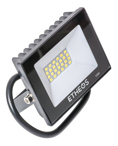 Reflector Proyector Led 10w Luz Calida Exterior Interior Color de la carcasa Negro Color de la luz Blanco cálido