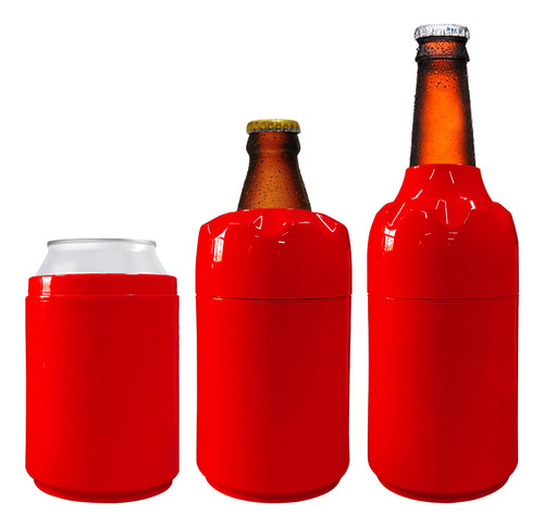 Cervegelas 3 Em 1 Long Litrinho E Lata Kit Com 10pçs Premium Cor Vermelho