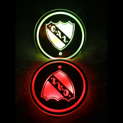 Posa Vasos Rgb Personalizado Logo Clubes De Futbol Argentino Independiente Bordó