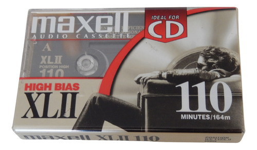 Maxell Xlii 110 Audio Cassette High Bias Type Ii Negro