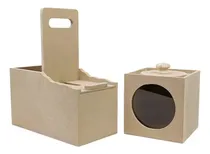 Comprar Set Matera Con Tapa + Yerbera Madera, Ideal Auto Proyectarte