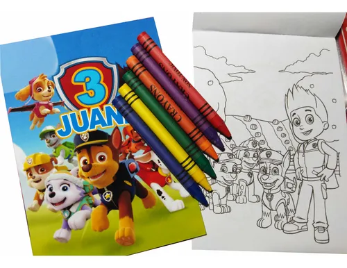 Kit X 10 Libretas Para Pintar Con Caja Crayolas Souvenirs