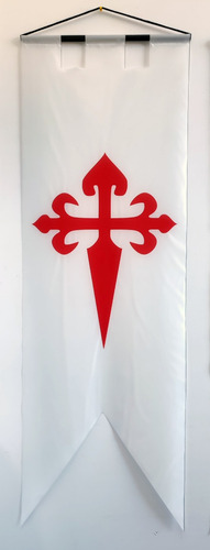 Estandarte Bandera Medieval Orden De Santiago 50x140cm