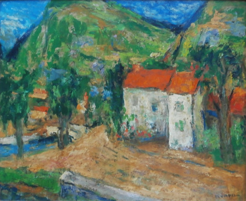 Charles Kvapil - Post Impresionismo Frances, Oleo, 50x65 Cms