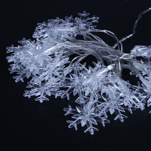 . Guirnalda De Luces Led Con Diseño De Copos De Nieve