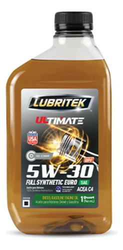 Aceite Lubritek Ultimate 5w-30 Sn Cuarto