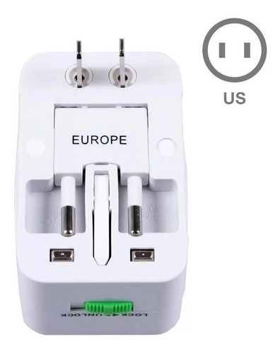 Imagem 3 de 6 de Adaptador De Tomada Multiuso Universal 3 Padraos Bivolt