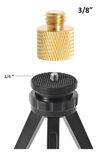 3 Piezas Adaptador Convertidor Rosca 1/4 Hembra A 3/8 Macho