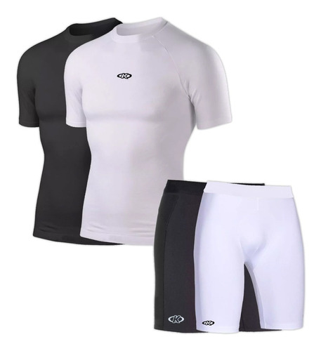 Camiseta Remera Témica + Calza Adulto Running Mvdsport