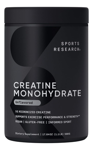Suplemento Sports Research Monohidrato - g a $2000