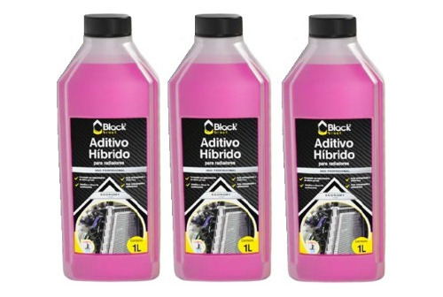 Kit Aditivo Híbrido Economy Rosa (1 Litro) Black - 3 Und