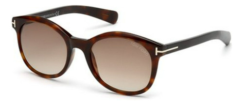 Lentes De Sol - Tom Ford Ft0298 Gafas De Sol 52f Dark Havana