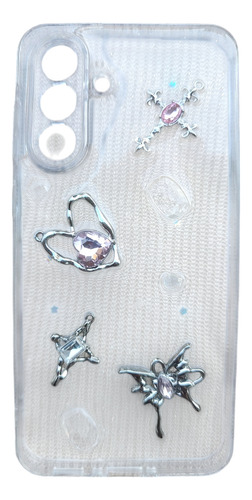 Funda Charms Apliques Brillo Para Sam A12 A15 A16 A36 A56 A36/a56