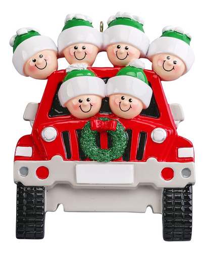 Adornos De Navidad Personalizados Para Familia De 6 Pulgadas